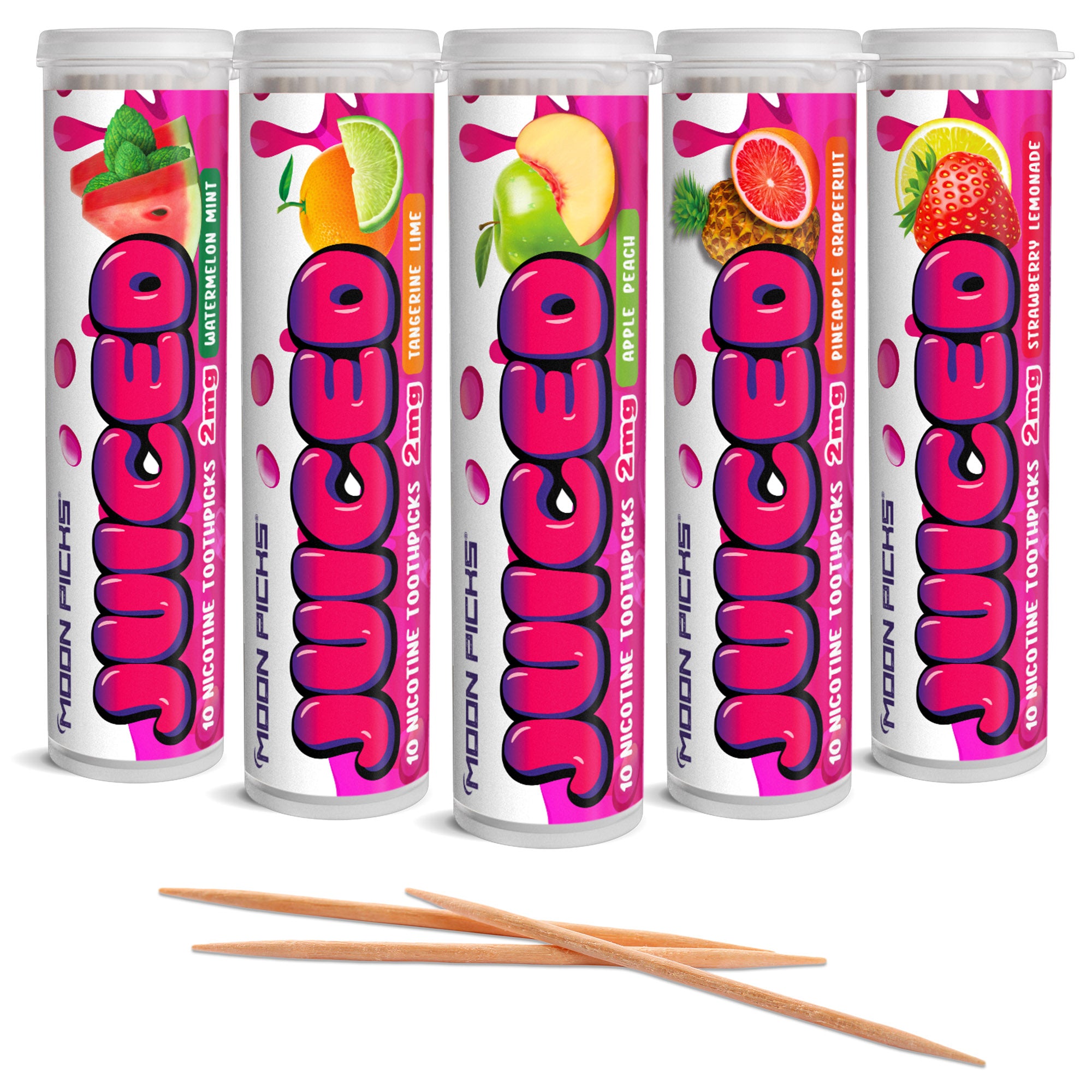 Juiced 2mg Nicotine - Variety 5pk - Moon Picks