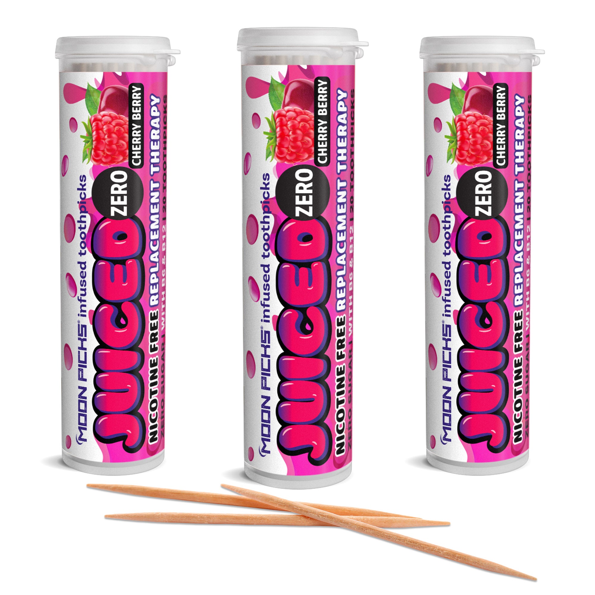 Juiced Zero Nicotine Free - Cherry Berry - Moon Picks