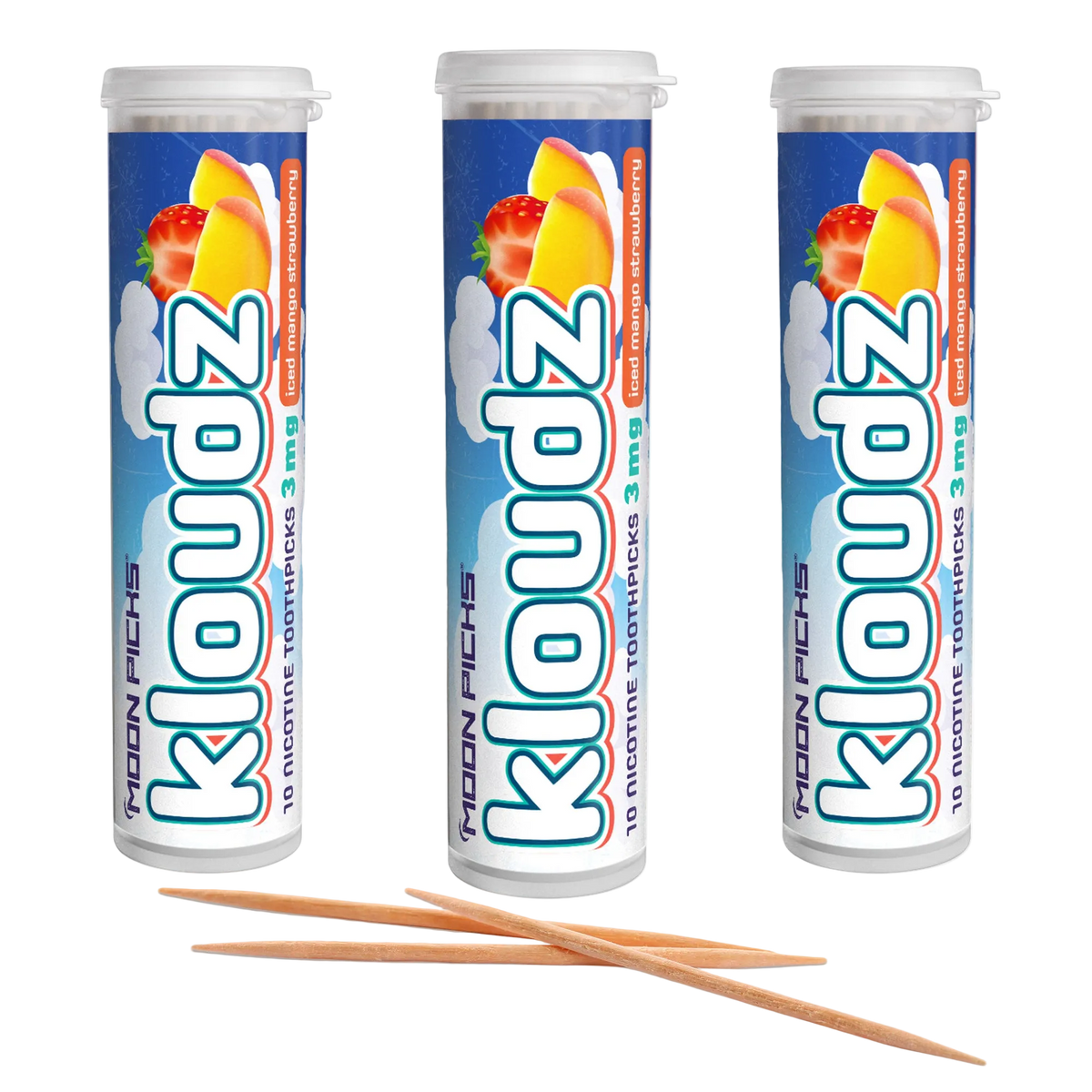 Kloudz 3mg Nicotine - Iced Mango Strawberry