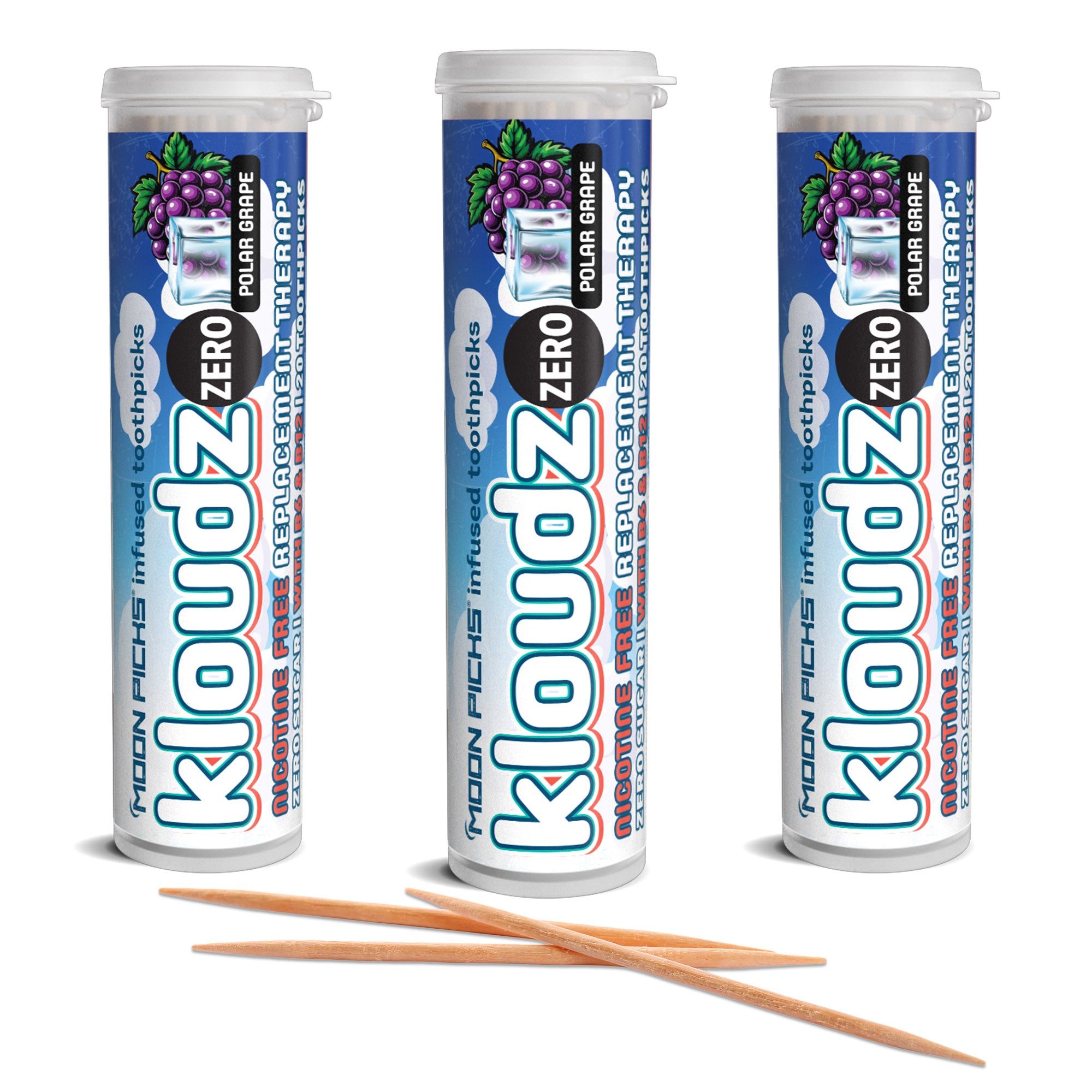 Kloudz Zero Nicotine Free - Polar Grape - Moon Picks