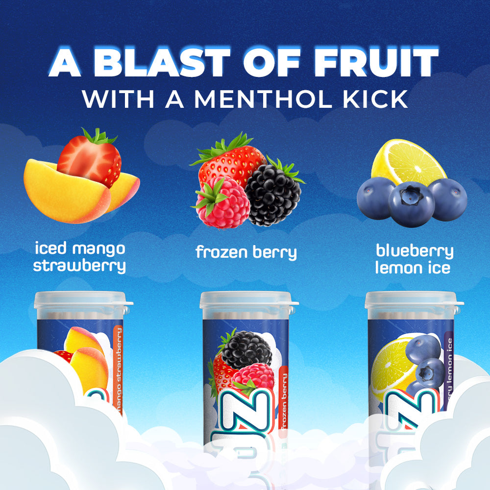 Kloudz 3mg Nicotine - Iced Mango Strawberry - Moon Picks