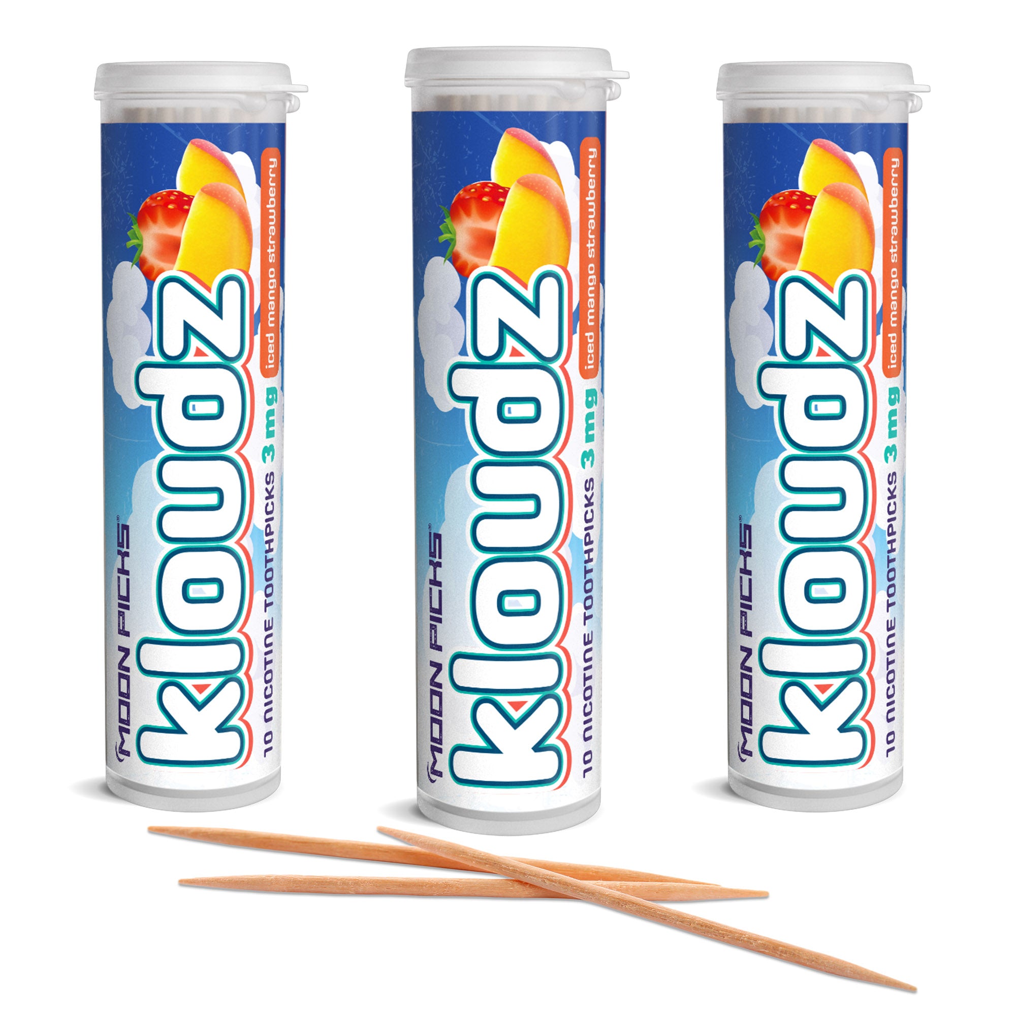 Kloudz 3mg Nicotine - Iced Mango Strawberry - Moon Picks