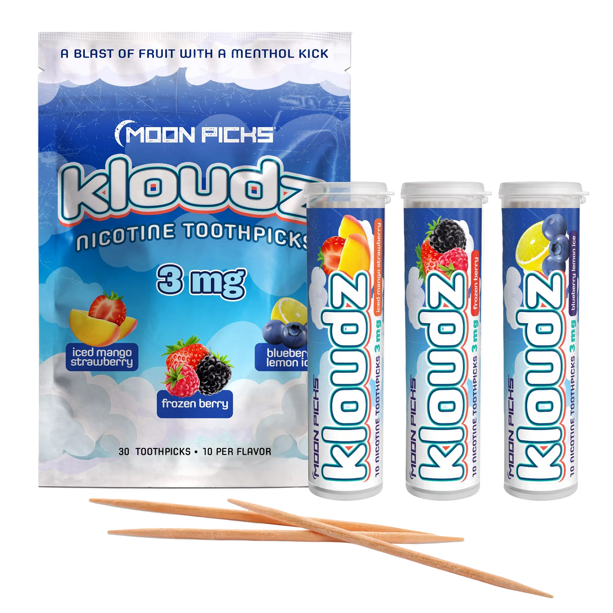 Kloudz 3mg Nicotine - Variety Sampler 3pk