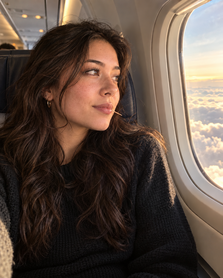 In the air